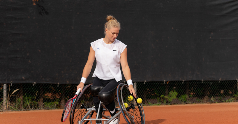 Rolstoeltennisser Diede de Groot